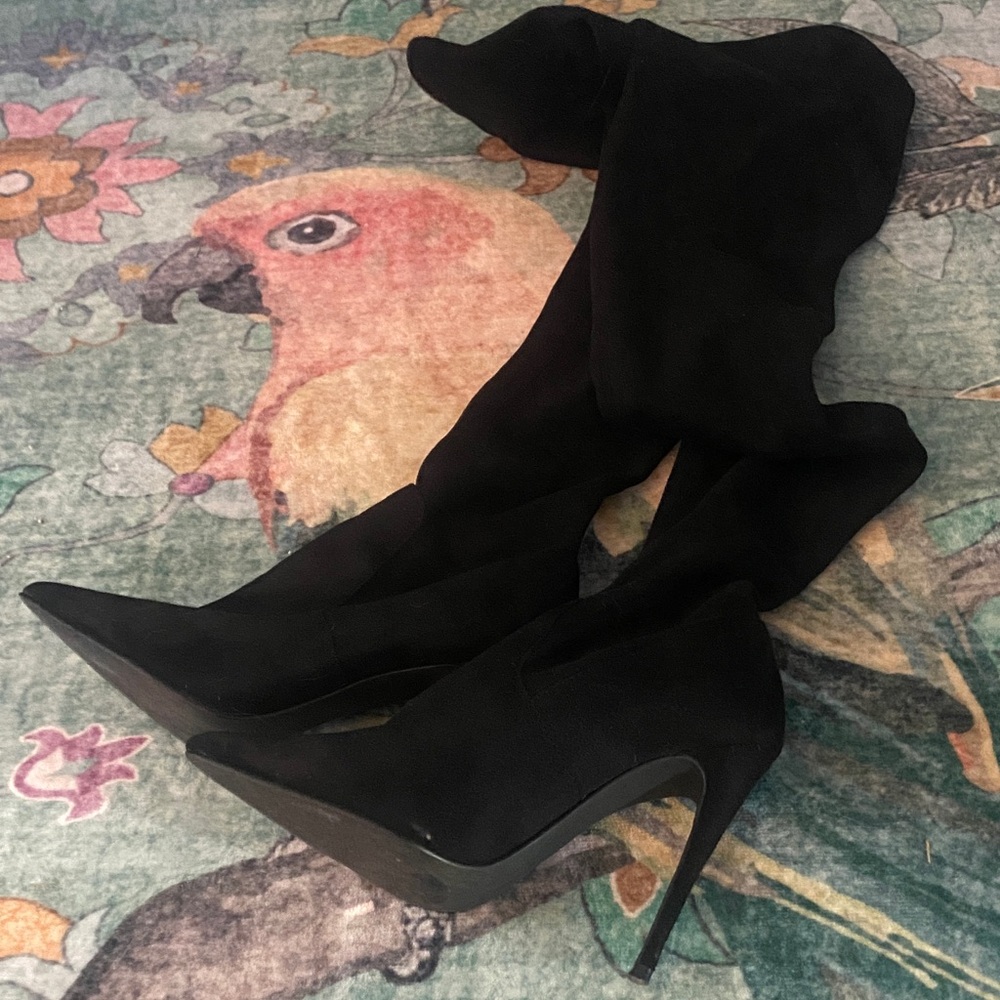 Steven Madden Elegant Black Women's Over-the-Knee Boots